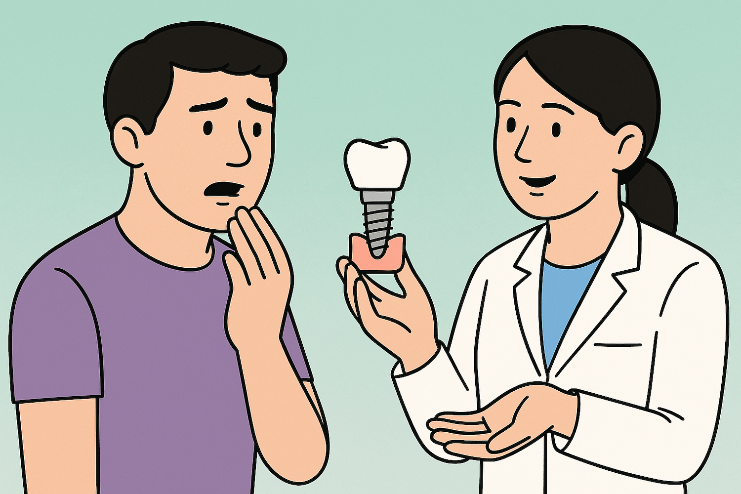 Імплантація передніх зубів