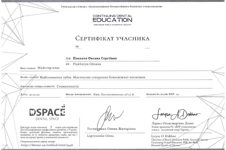 Оксана Плахотя