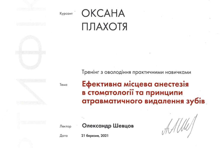 Оксана Плахотя